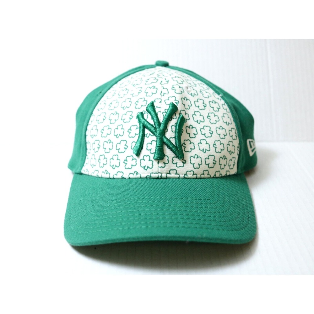 New York Yankees New Era Men's Green White Clover cap Flex Fit Pre-Owned
